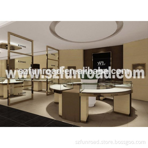 Elegant jewelry store furniture jewelry display stand and cabinets